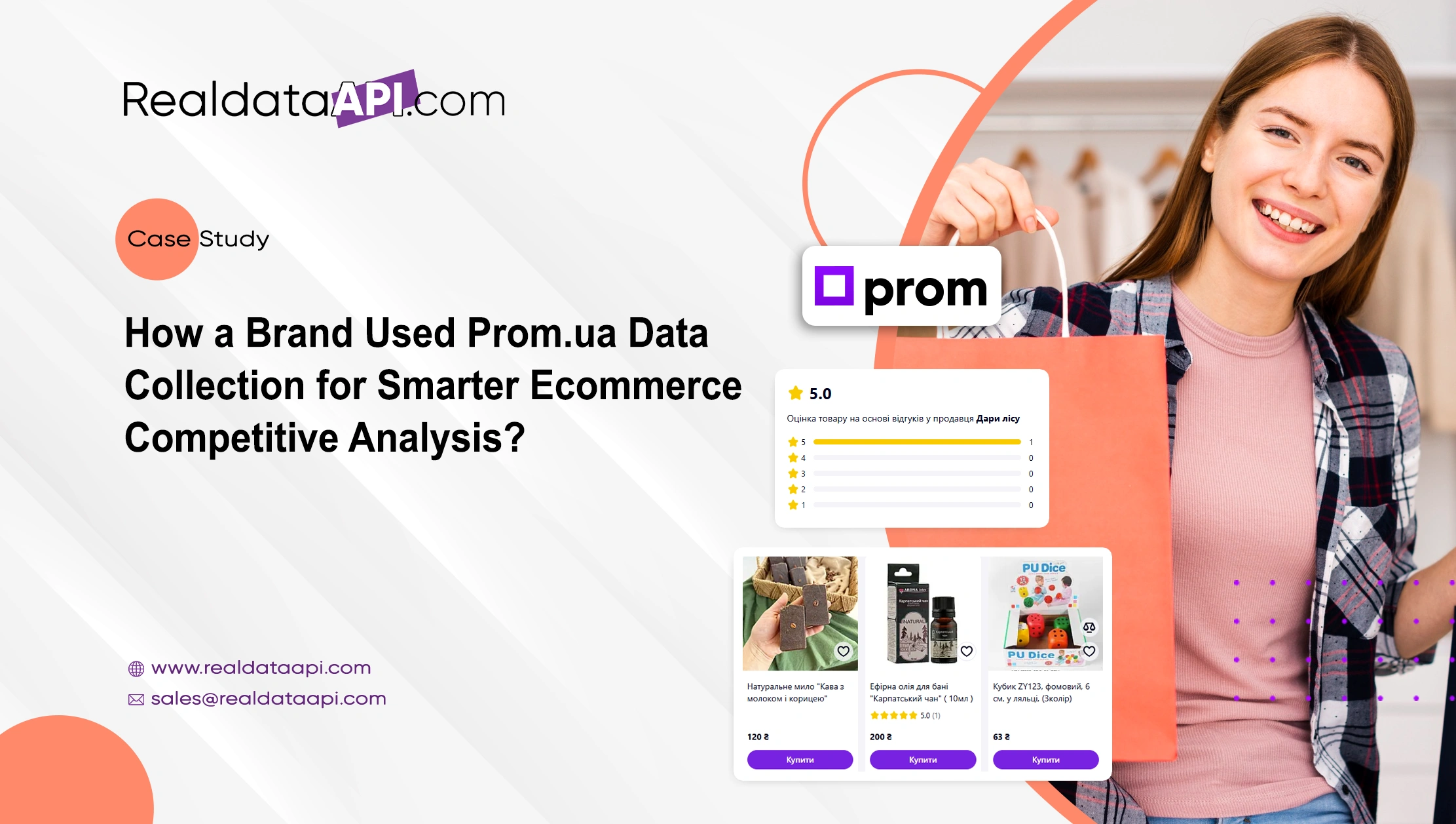 Prom.ua data collection services for ecommerce intelligence